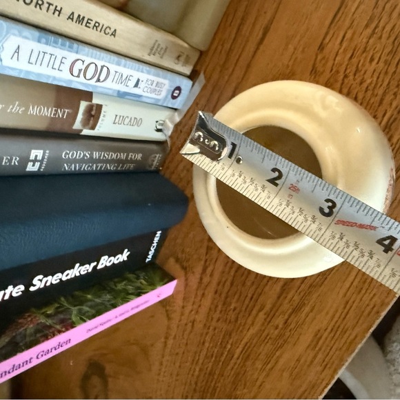 Small Ceramic Floral Painted Jar Cottagecore Storage - Picture 7 of 7